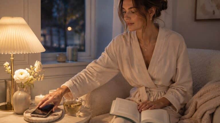 Digital Sunset Routine for Women: 7 Calmer Evening Habits