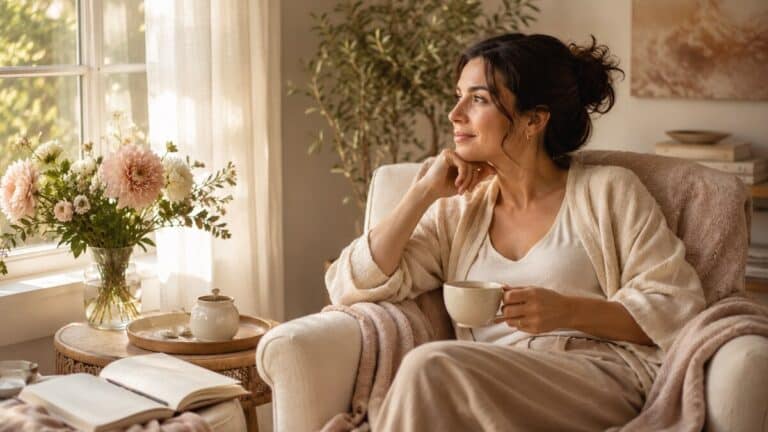 emotional repair for women in a calm soft wellness corner