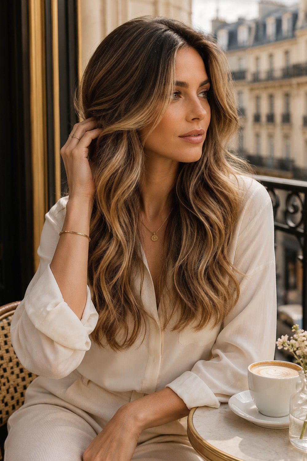 French Highlight Hair: 7 Soft Ideas for Low-Maintenance Glow French highlight hair with soft face-framing dimension and low-maintenance glow
