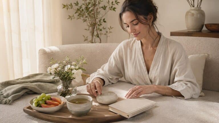 over-optimization burnout wellness routine with soft rest rituals for women
