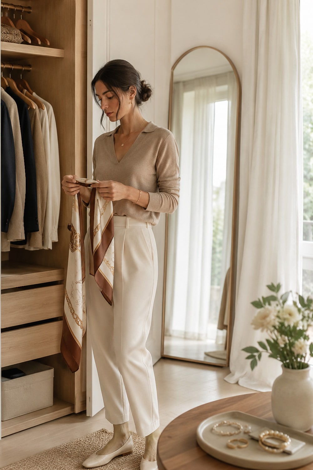 slow luxury living inspiration with an intentional wardrobe ritual