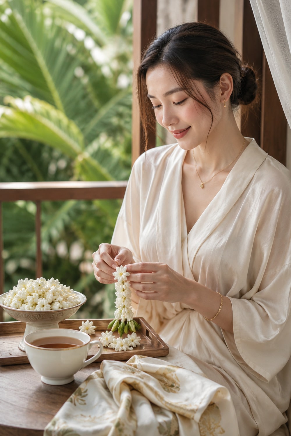 Thai Women Beauty Rituals: 7 Calm Lessons in Grace and Care Thai women beauty rituals inspiration with gentle skincare, soft makeup and graceful daily care
