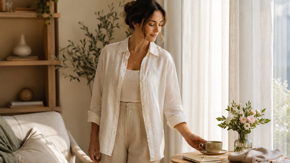 calm confidence habits for women in a peaceful morning wellness ritual