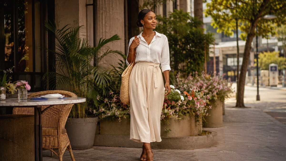Kenyan women lifestyle lessons with graceful city style, warm flowers, and confident everyday presence