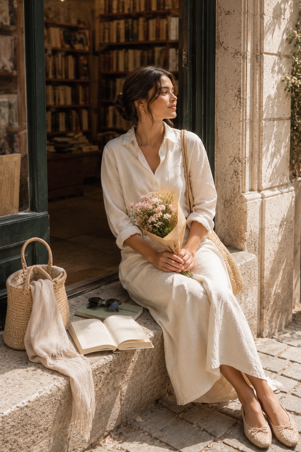 Solo Summer Dates That Make Your Own Company Feel Good solo date summer rituals with book, flowers and peaceful café moment