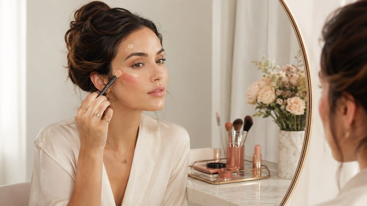 underpainting makeup soft techniques with natural dimension and a sheer polished base