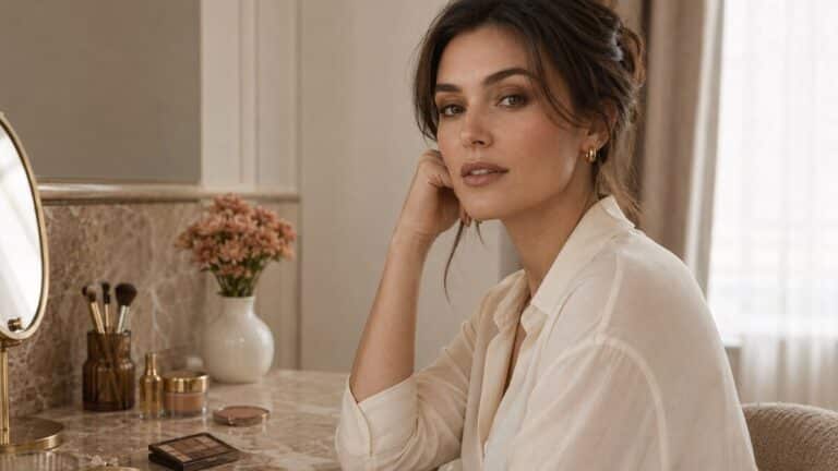 Latte Makeup with Warm Neutral Dimension