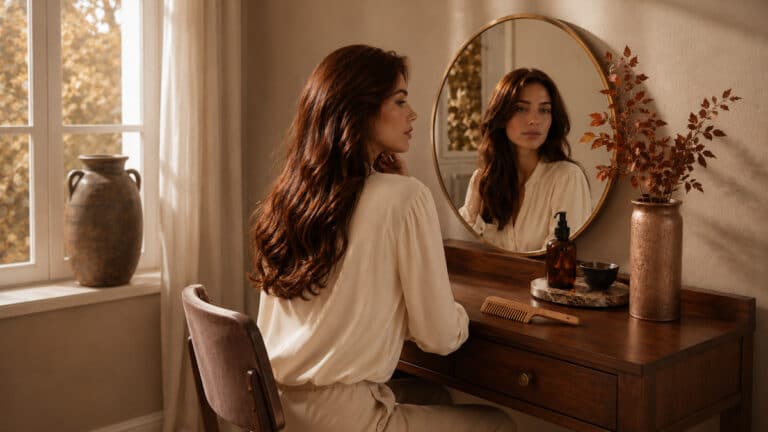 Cinnamon Hair Gloss for a Soft Autumn Refresh