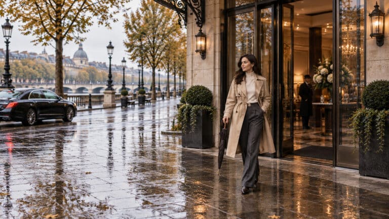 Classic Trench Coat Style for September Rain