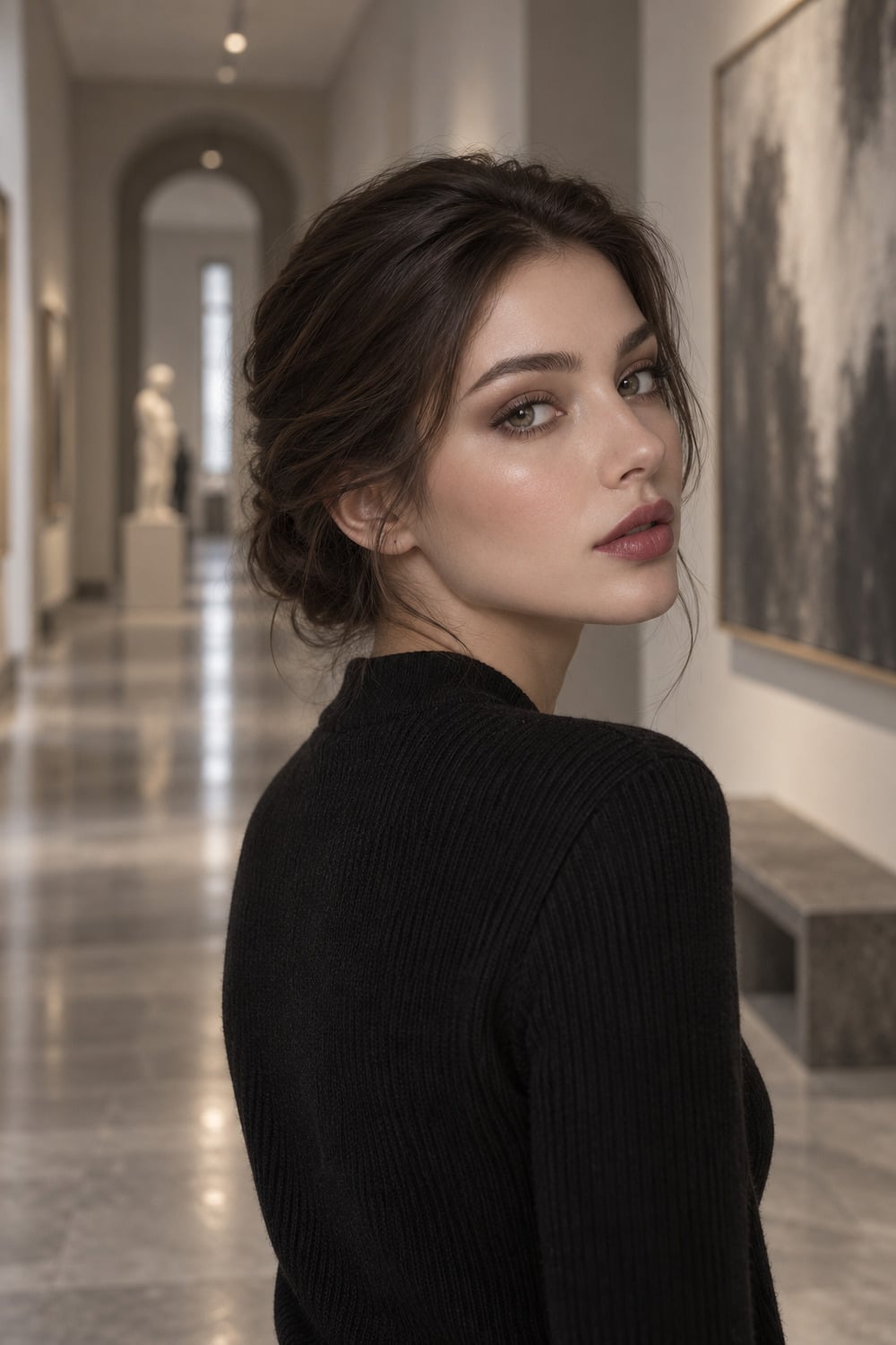 Sleepy Eyes Makeup With Soft Runway Definition sleepy eyes makeup with misty grey brown shadow and softly smudged lash definition