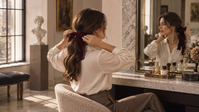 Velvet Ribbon Hair for Soft Autumn Styling
