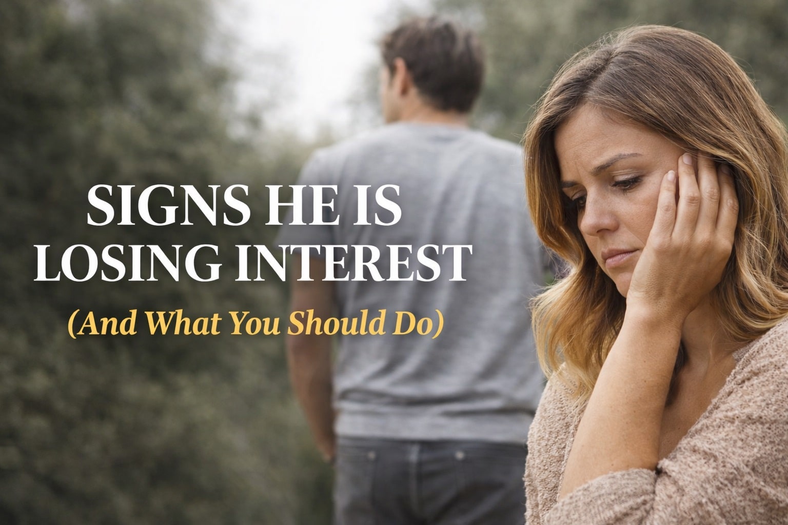 signs he is losing interest