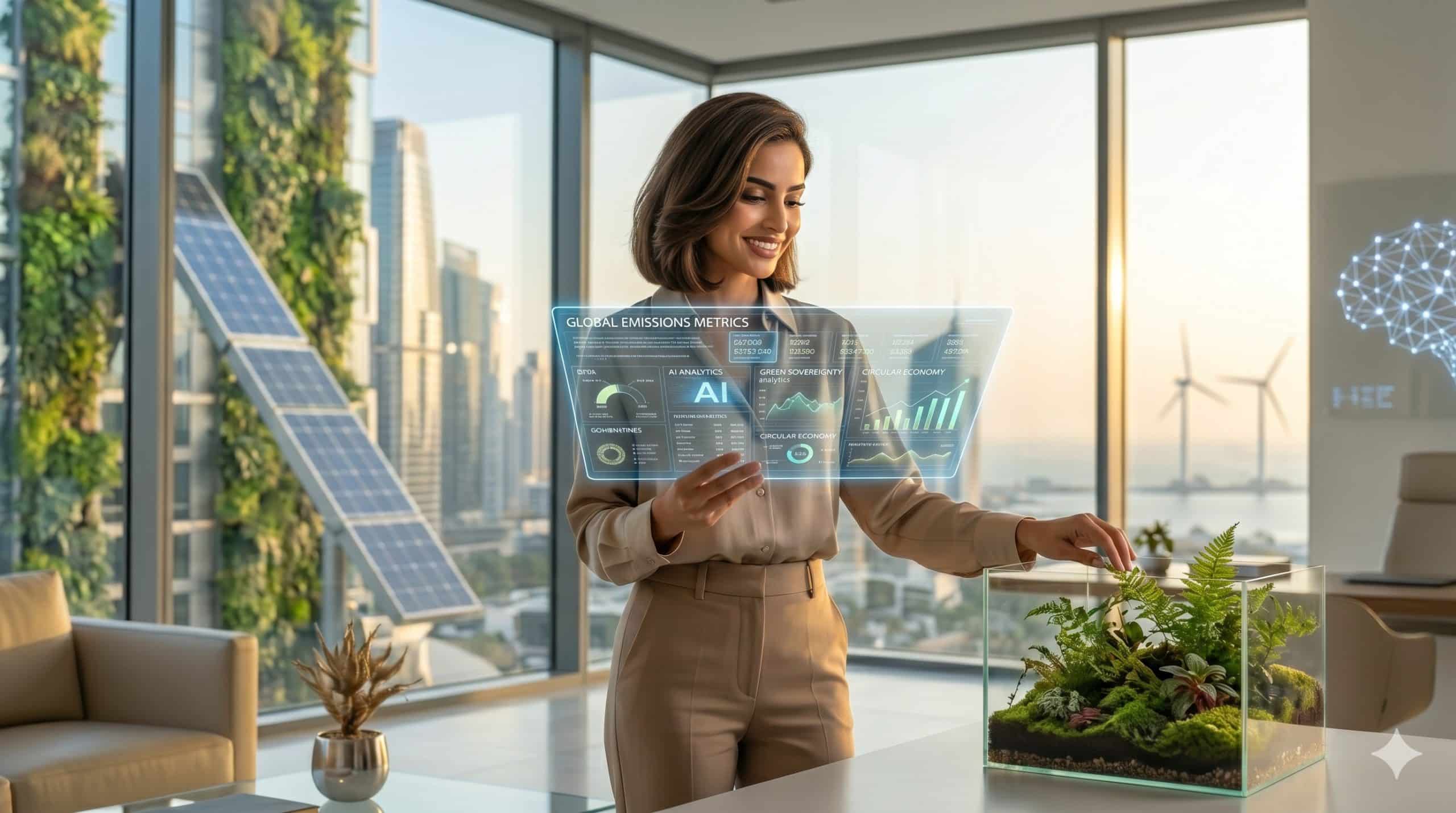 women environmental leadership regenerative office green shift sustainability